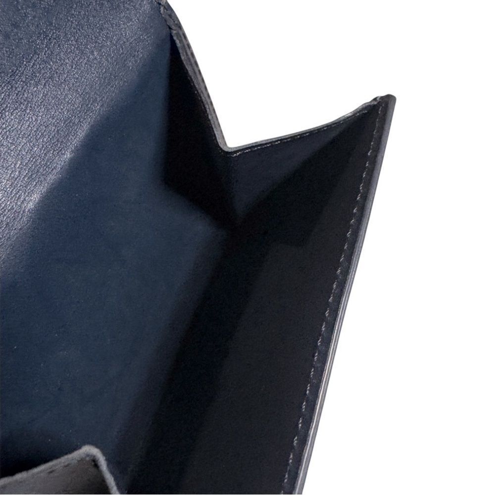 Auth Louis Vuitton Ltd Edition Navy Blue Matte Monogram Elise Compact Wallet Ex+ - Picture 12 of 14